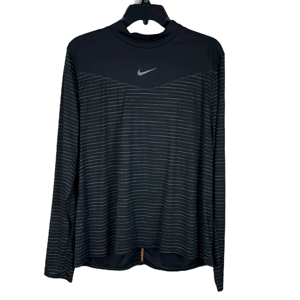 Nike Womens X-Large Dri-Fit Running Division Top Wicking Stretch Lightweight